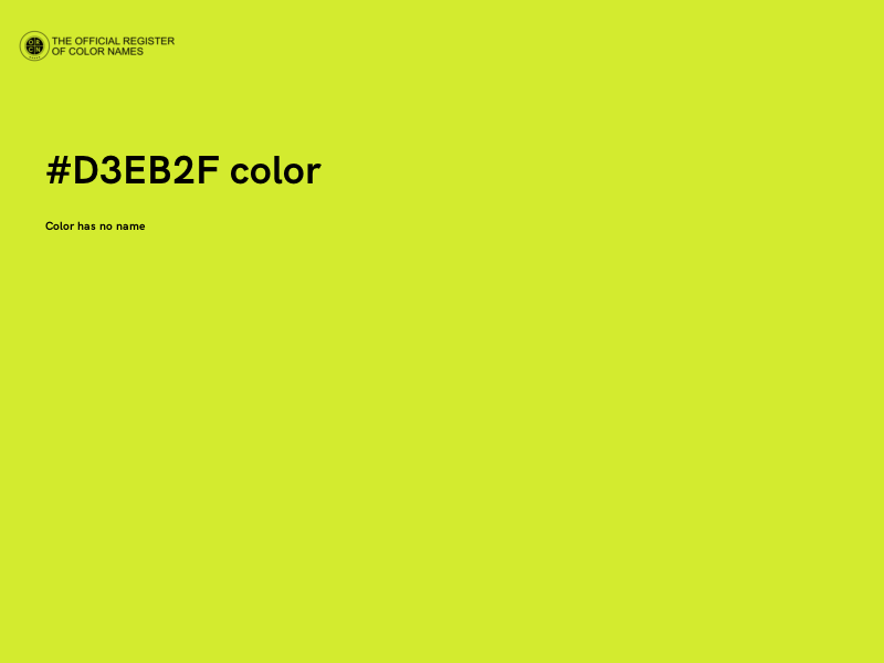 #D3EB2F color image