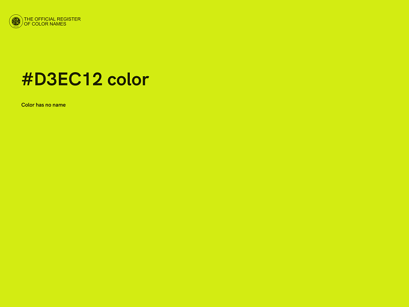 #D3EC12 color image