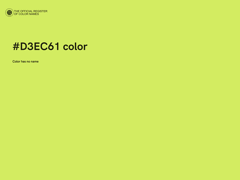 #D3EC61 color image