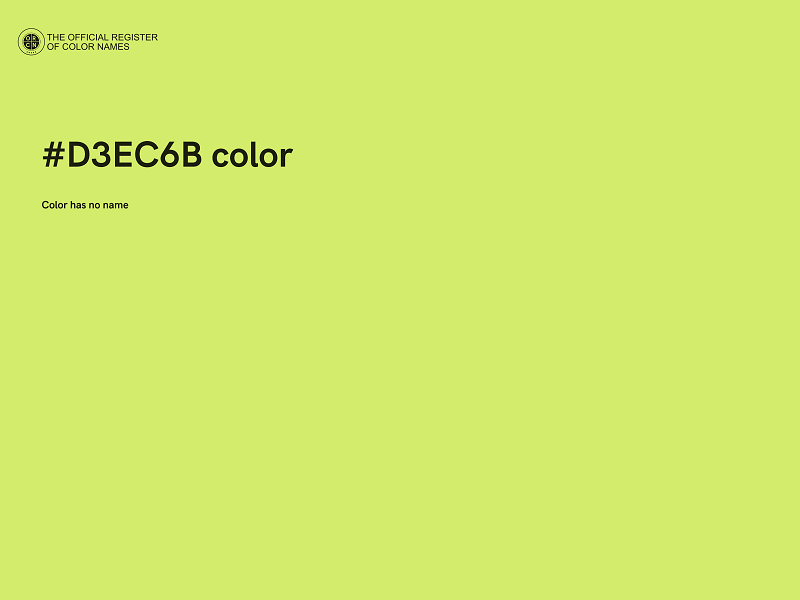 #D3EC6B color image