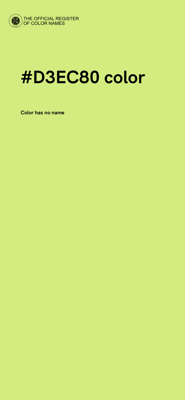 #D3EC80 color image