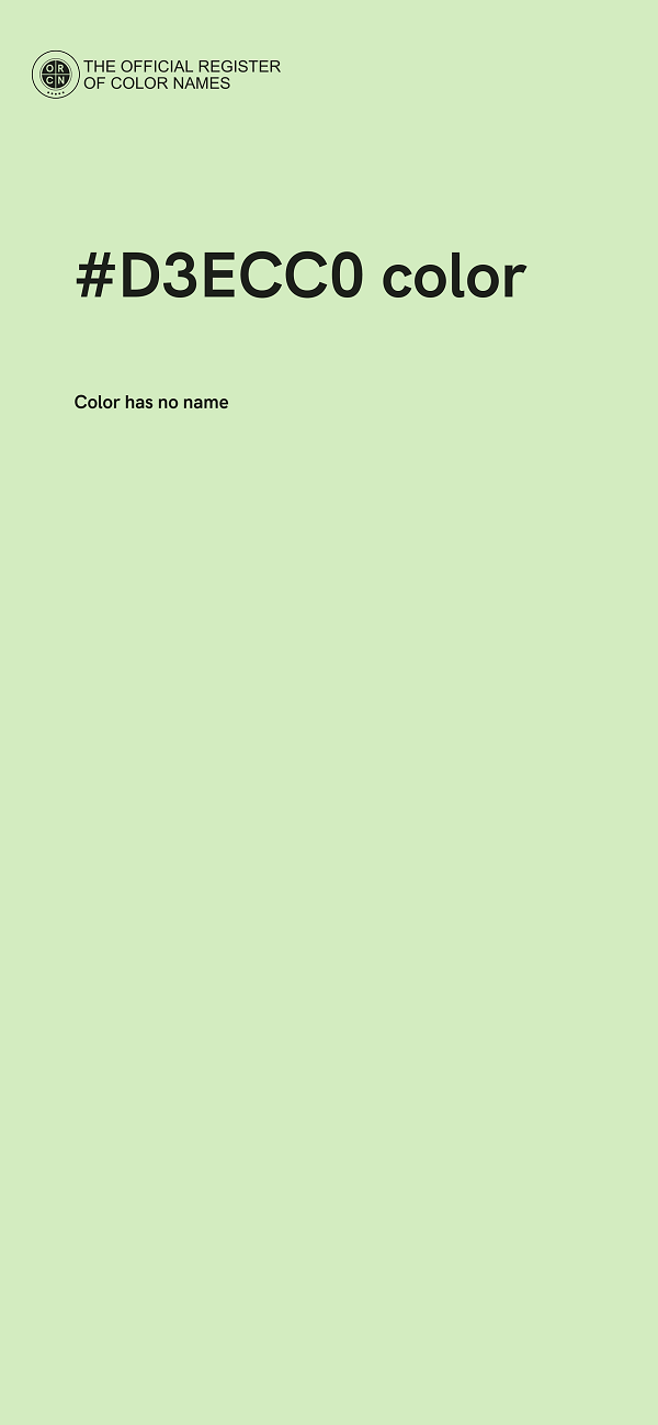 #D3ECC0 color image