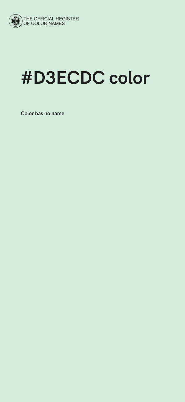 #D3ECDC color image