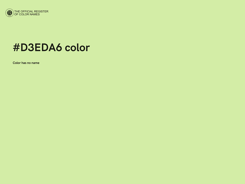 #D3EDA6 color image