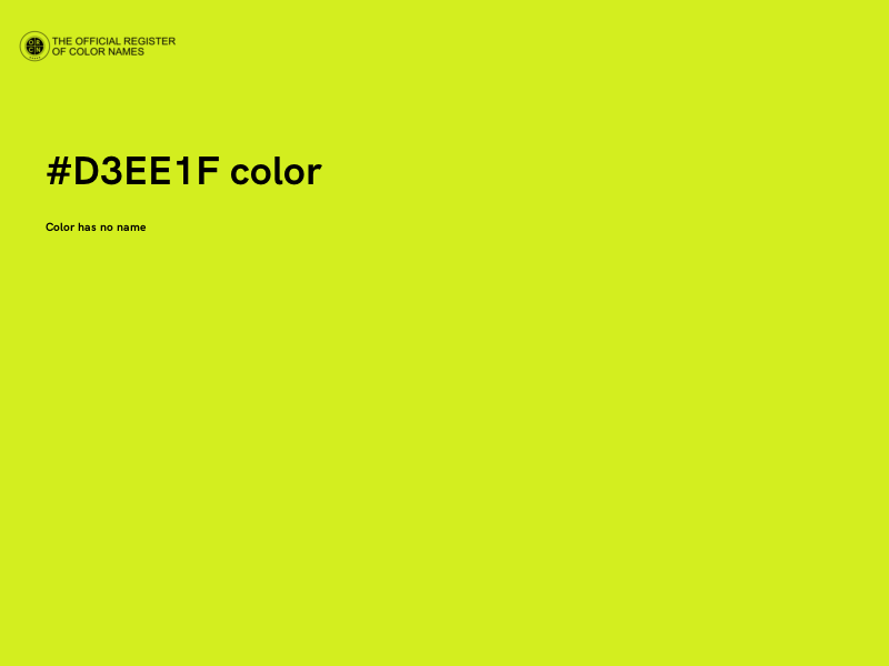 #D3EE1F color image