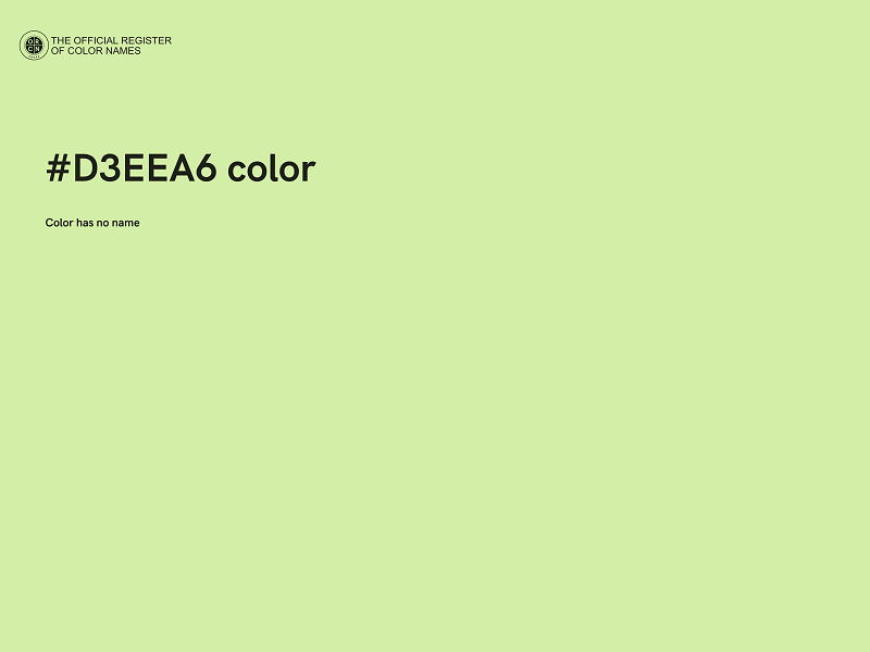 #D3EEA6 color image