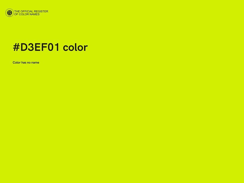 #D3EF01 color image