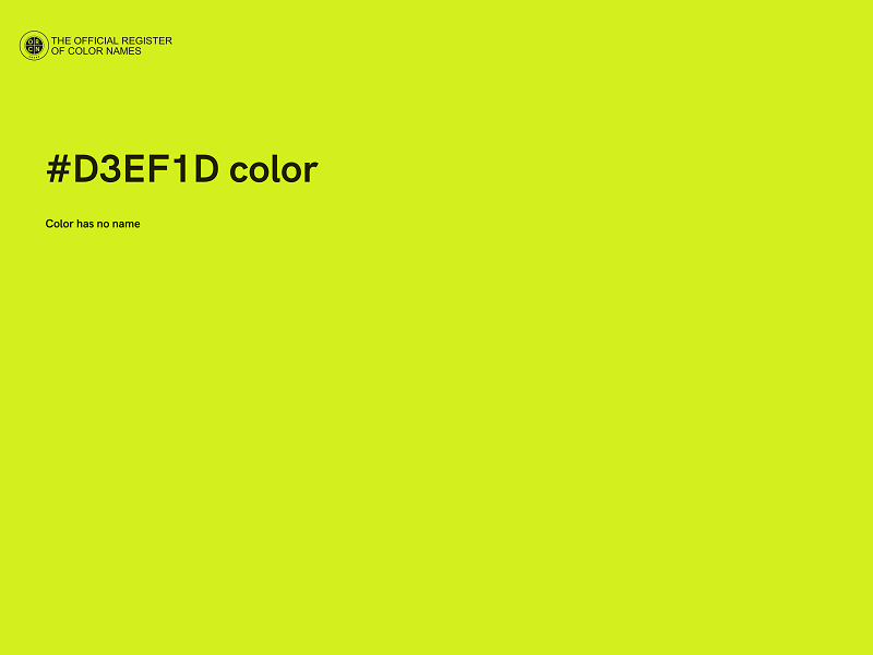 #D3EF1D color image