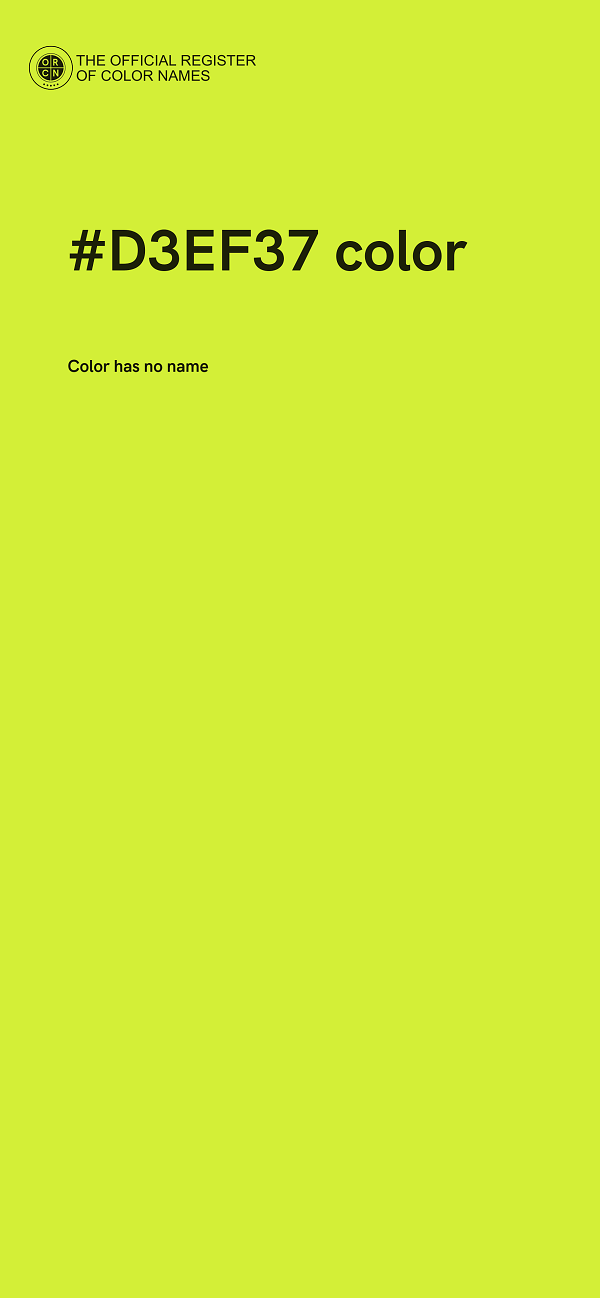 #D3EF37 color image