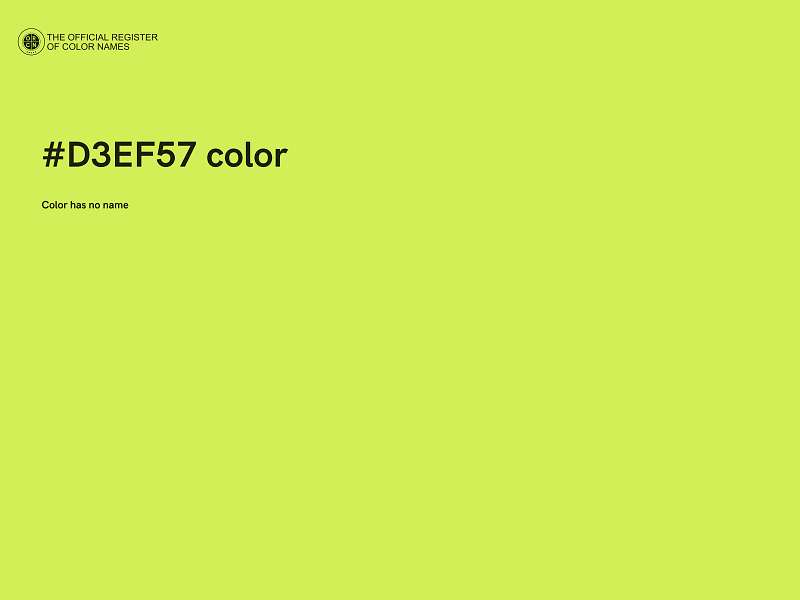 #D3EF57 color image