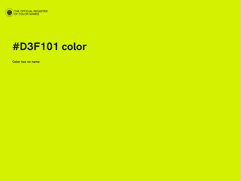#D3F101 color image