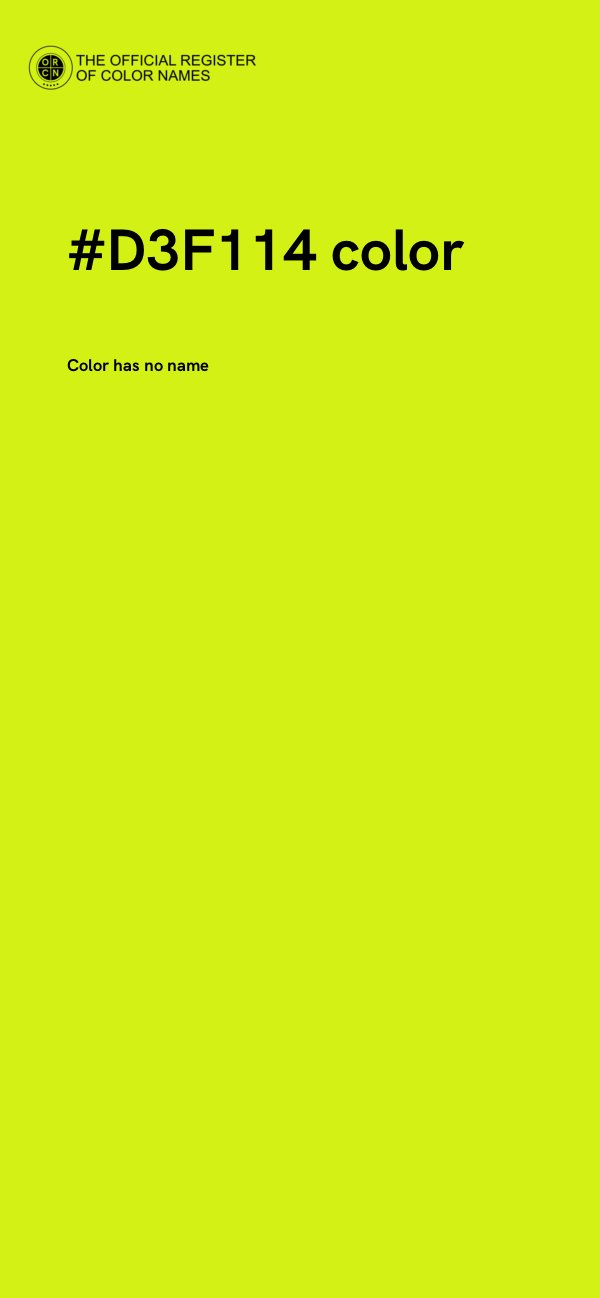 #D3F114 color image