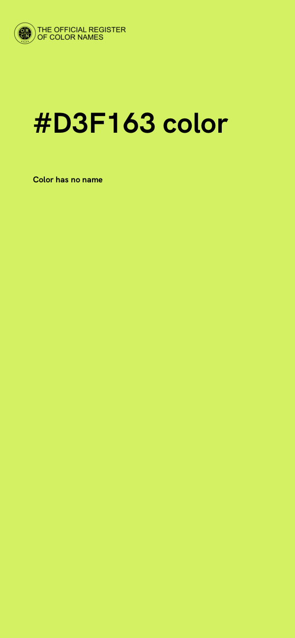 #D3F163 color image