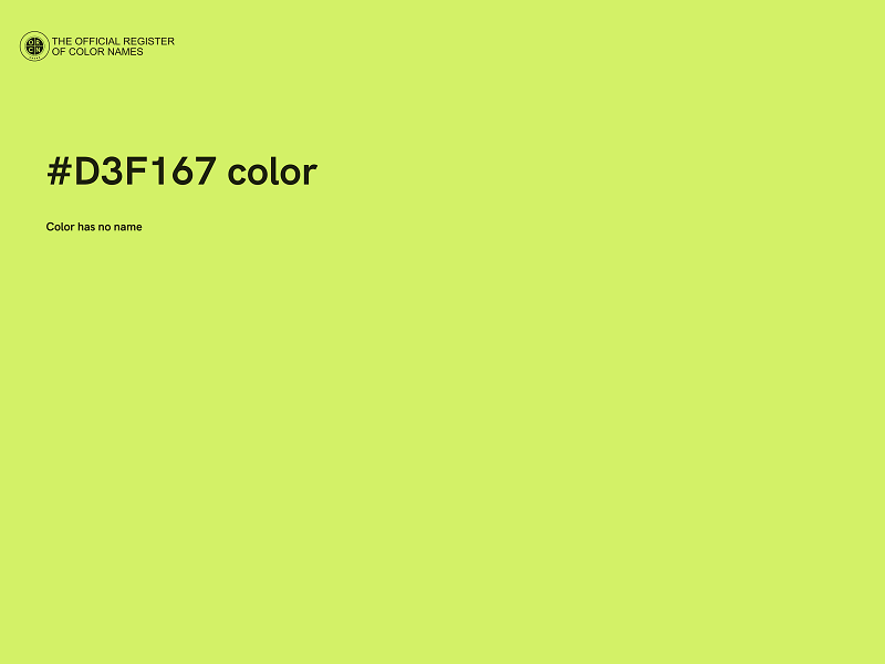 #D3F167 color image