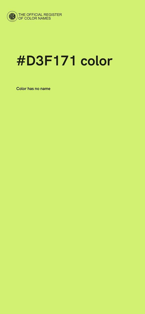 #D3F171 color image