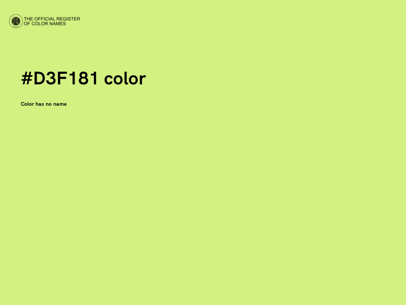 #D3F181 color image