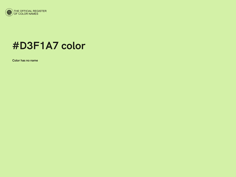 #D3F1A7 color image