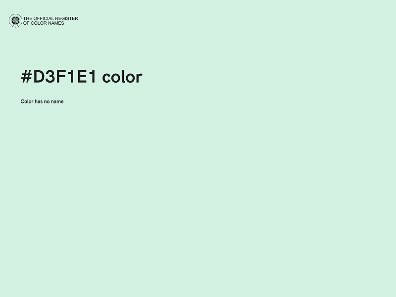 #D3F1E1 color image