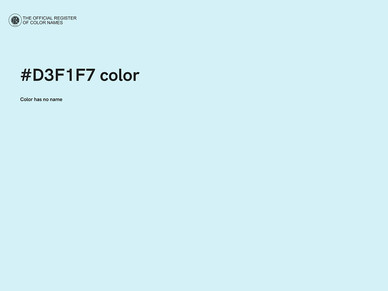 #D3F1F7 color image