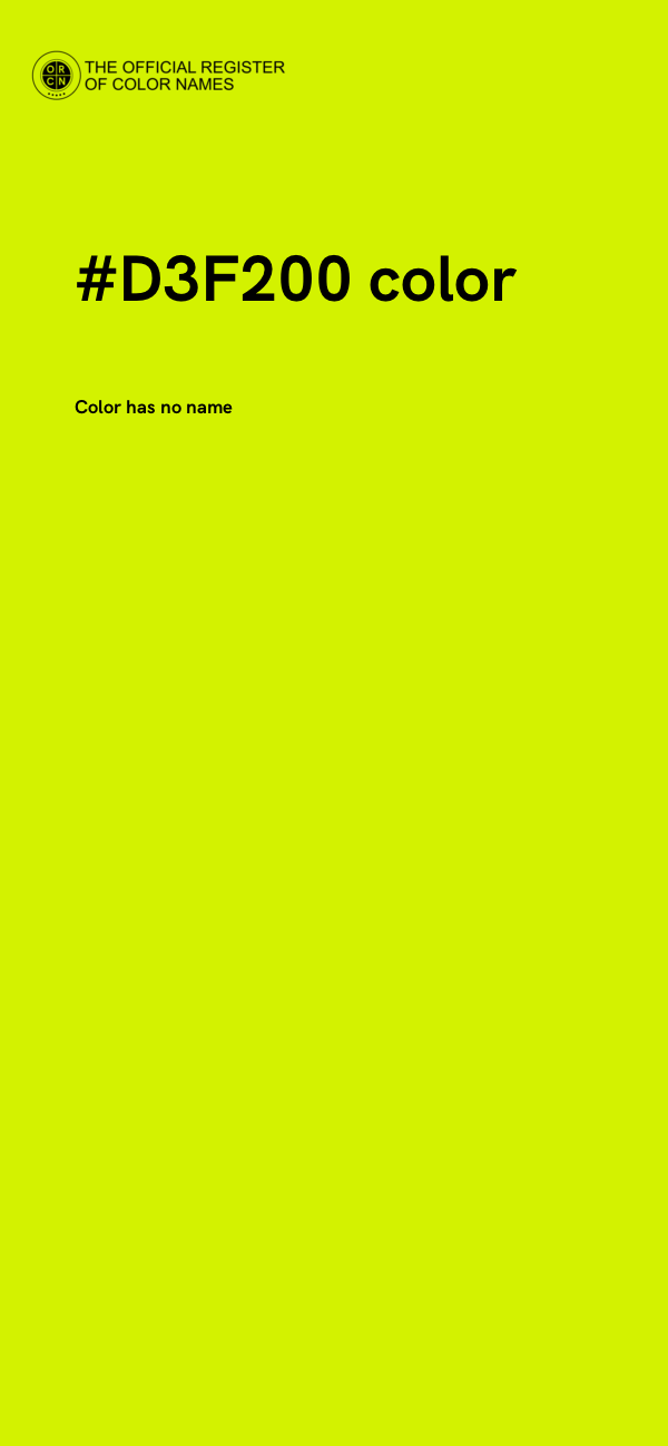 #D3F200 color image