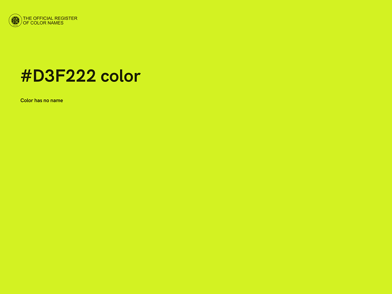 #D3F222 color image