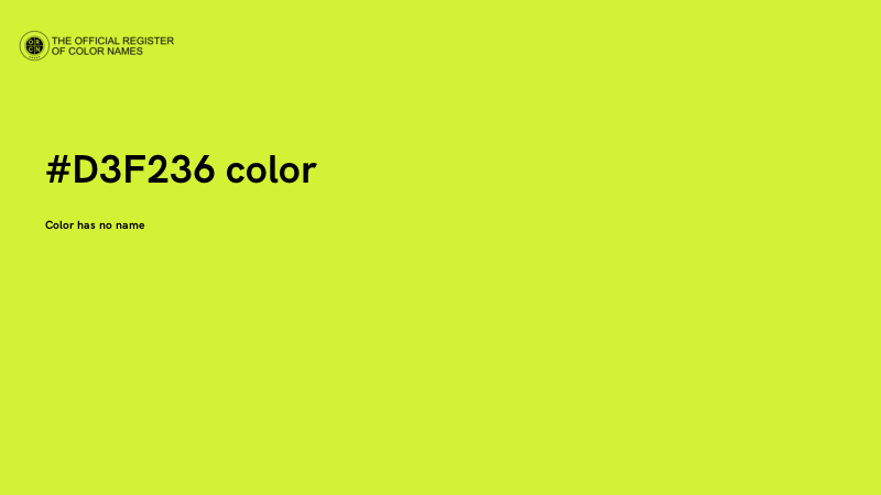 #D3F236 color image