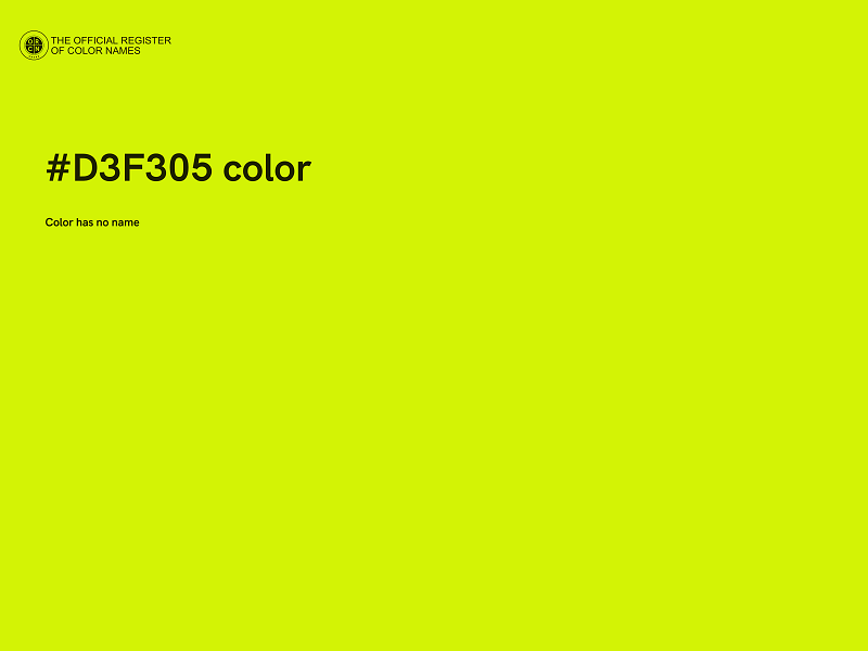#D3F305 color image