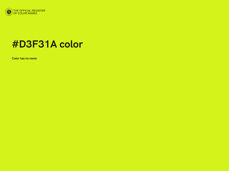 #D3F31A color image