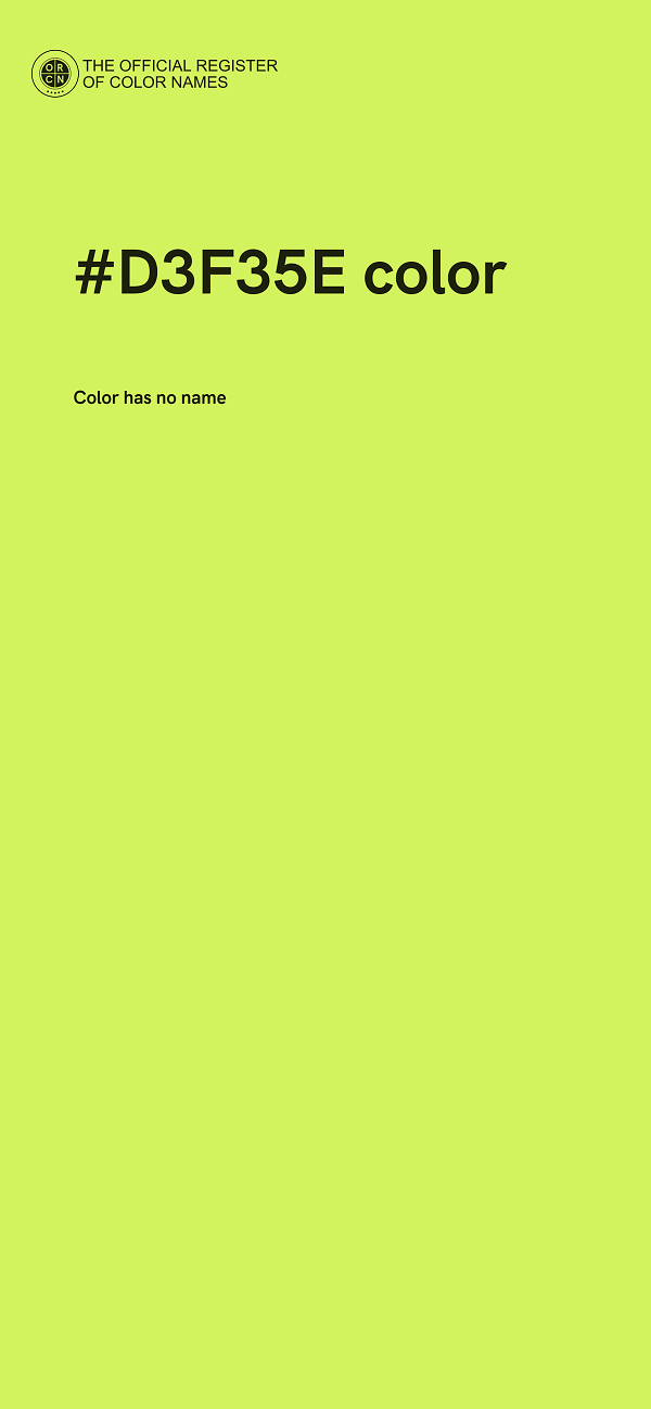 #D3F35E color image