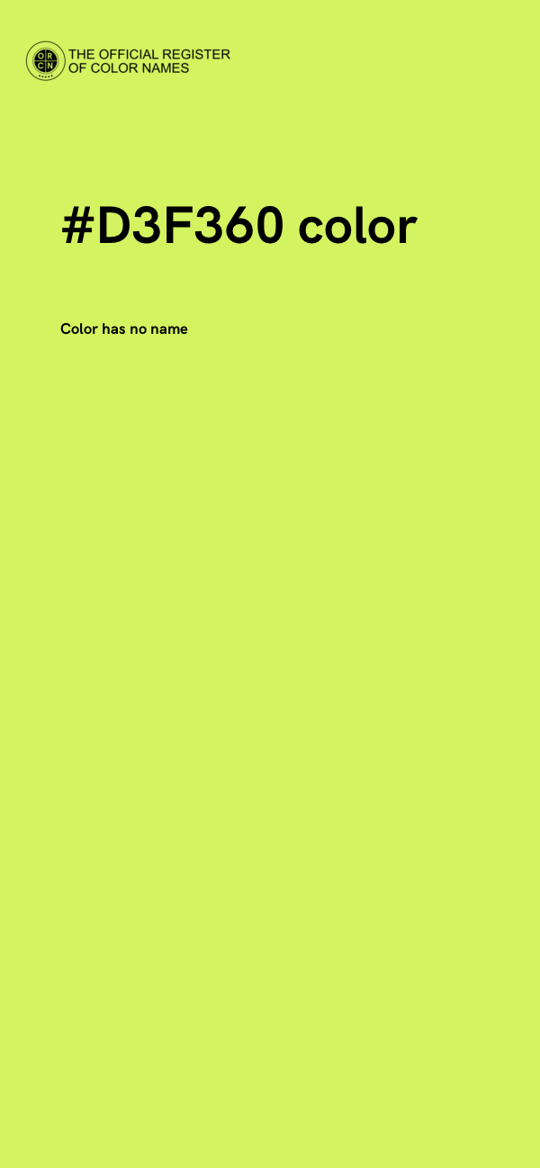 #D3F360 color image