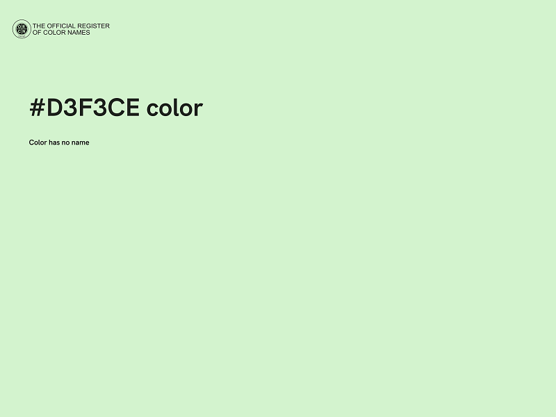 #D3F3CE color image