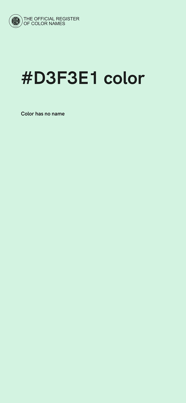 #D3F3E1 color image