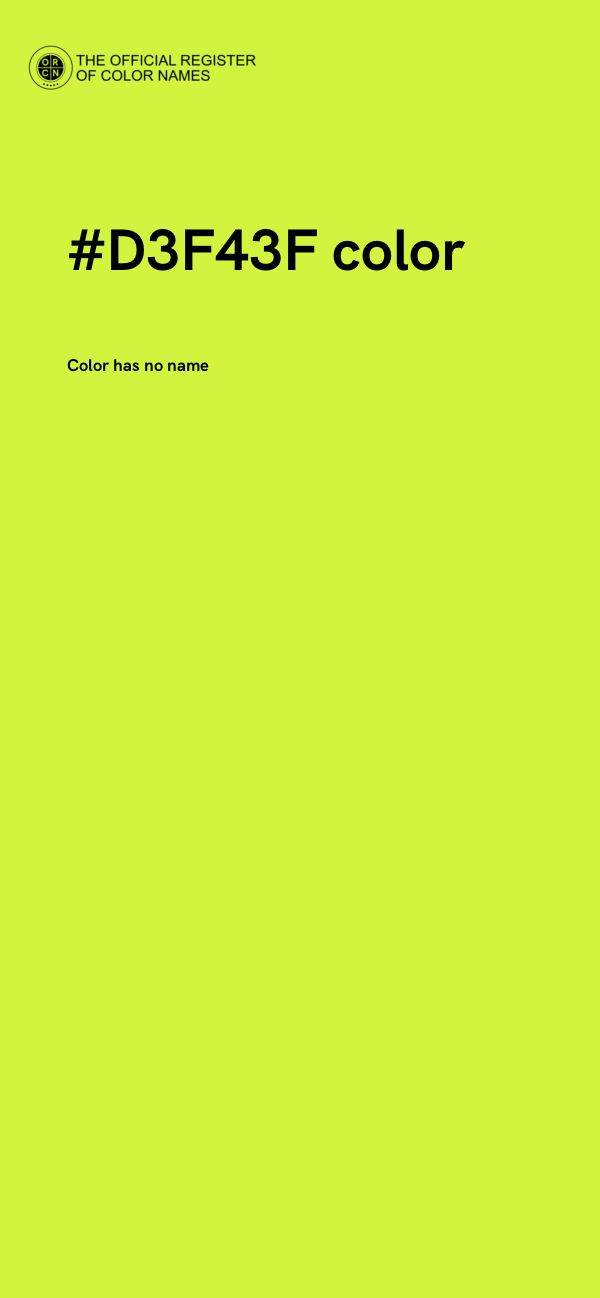 #D3F43F color image