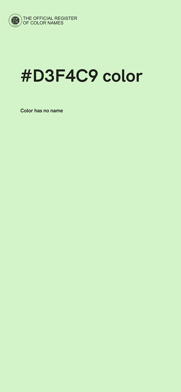 #D3F4C9 color image
