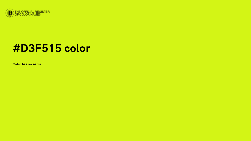 #D3F515 color image