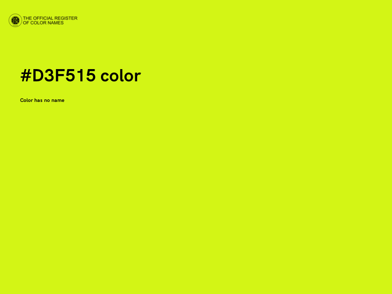 #D3F515 color image