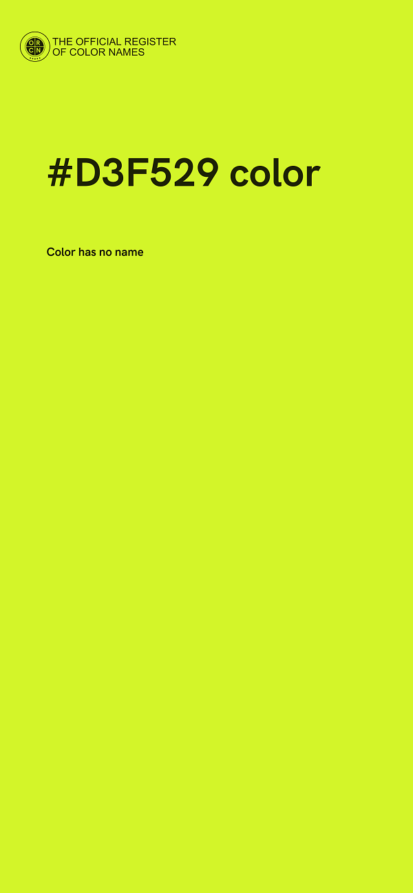 #D3F529 color image