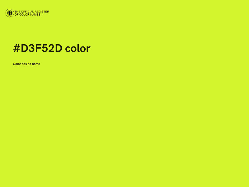 #D3F52D color image