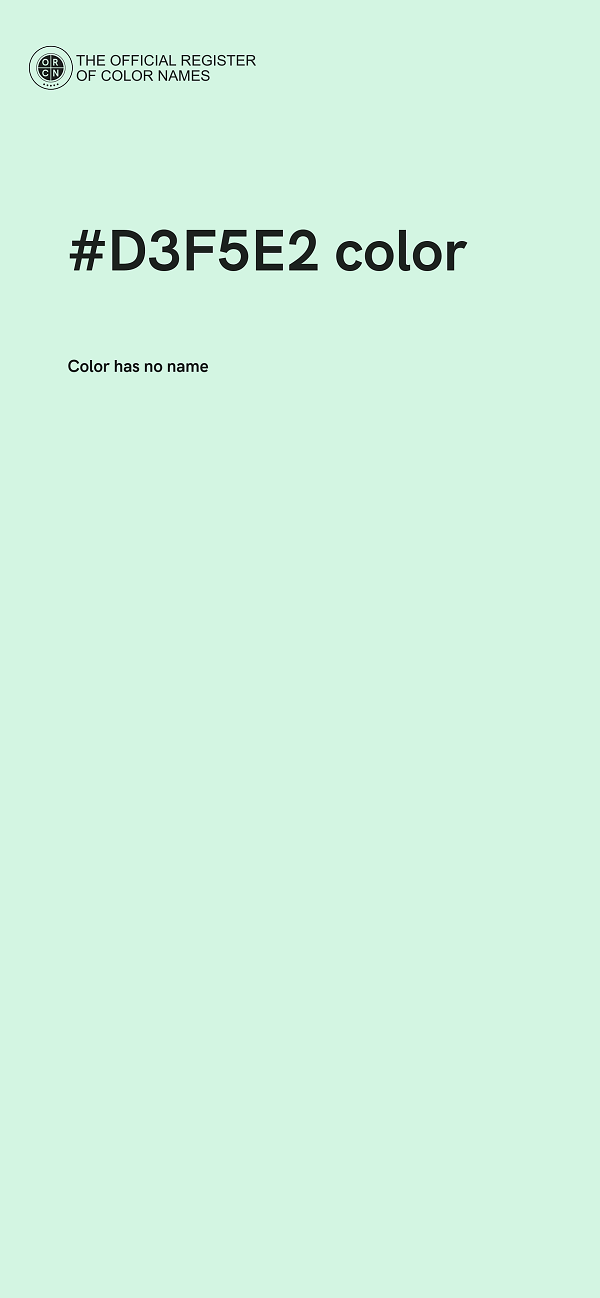 #D3F5E2 color image