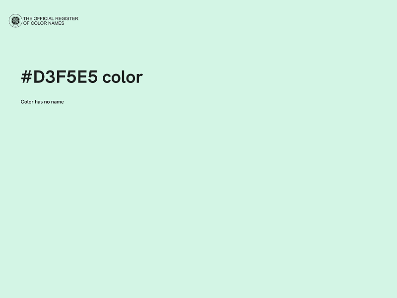 #D3F5E5 color image