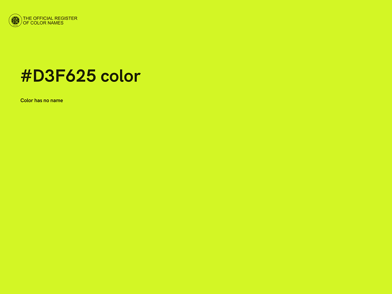 #D3F625 color image