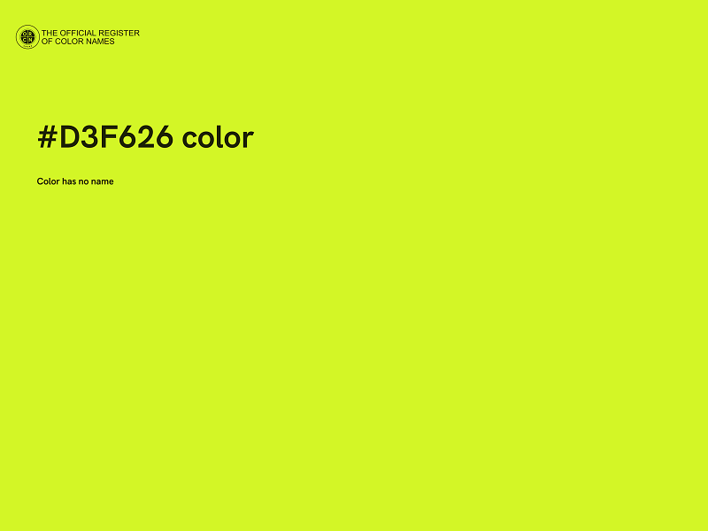 #D3F626 color image