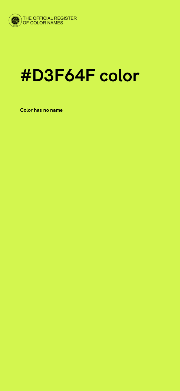 #D3F64F color image