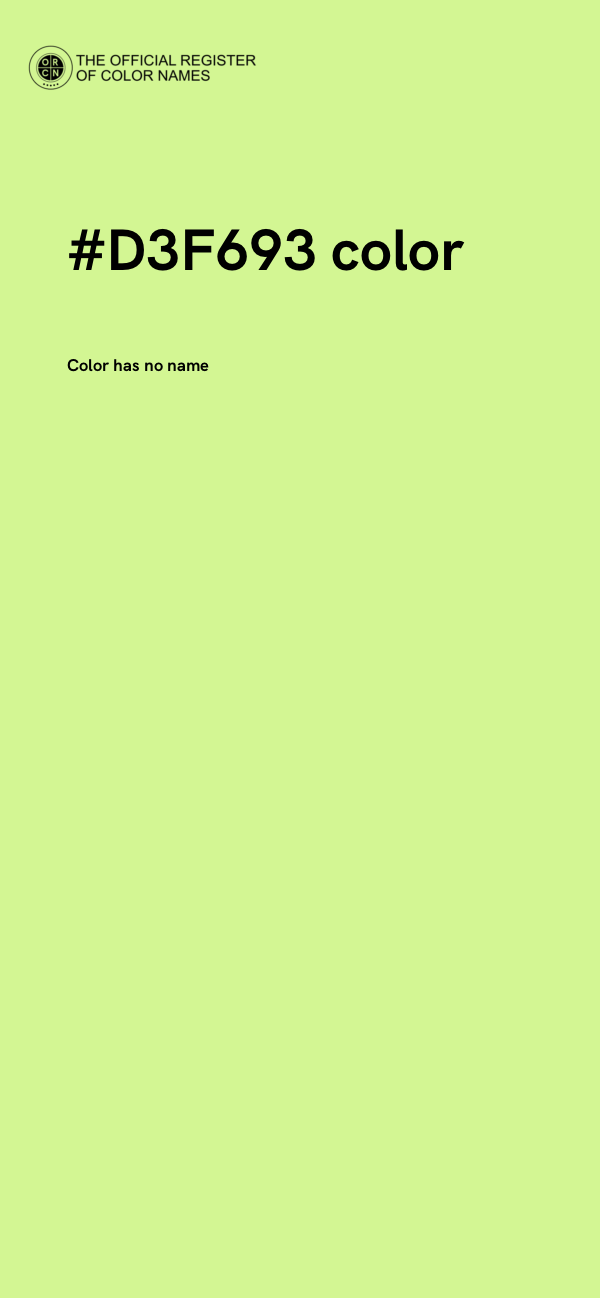 #D3F693 color image