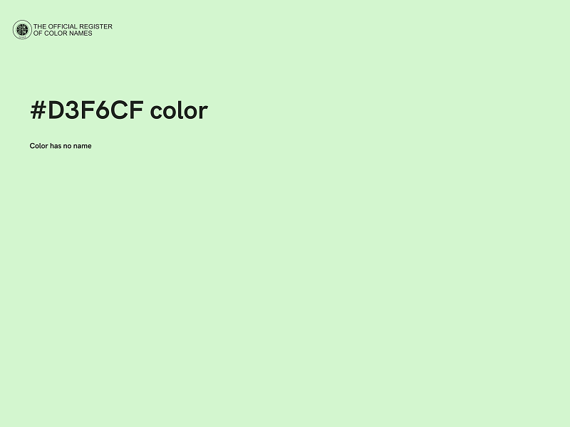 #D3F6CF color image