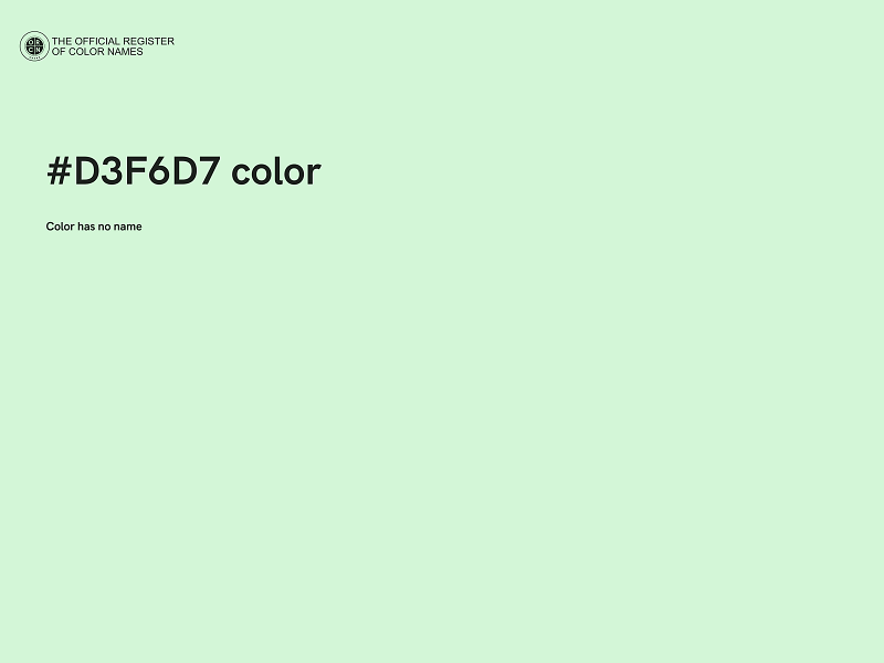 #D3F6D7 color image