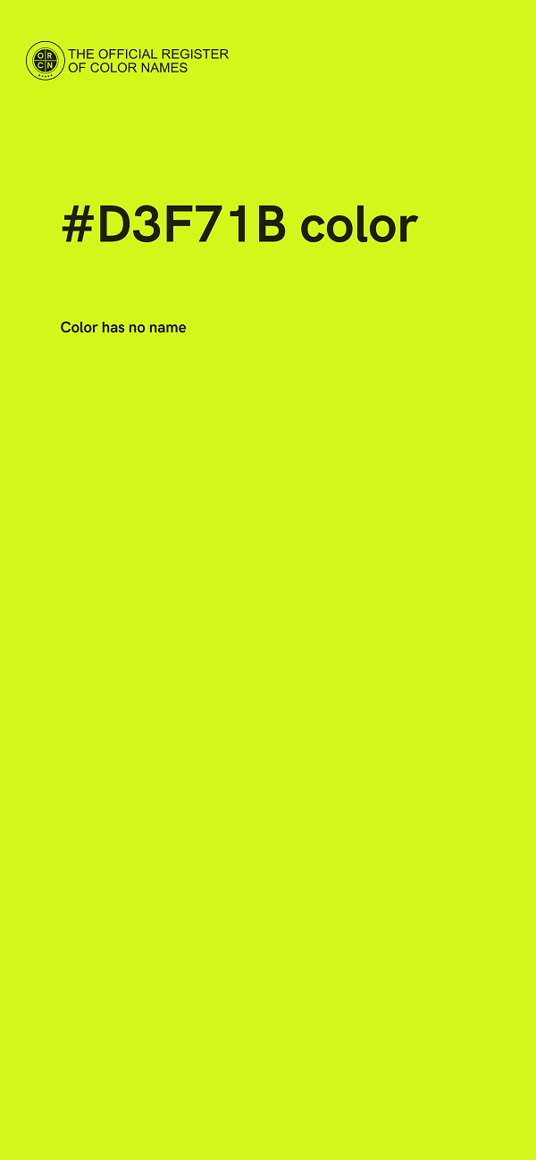 #D3F71B color image