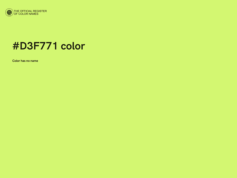 #D3F771 color image