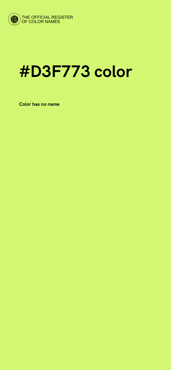 #D3F773 color image