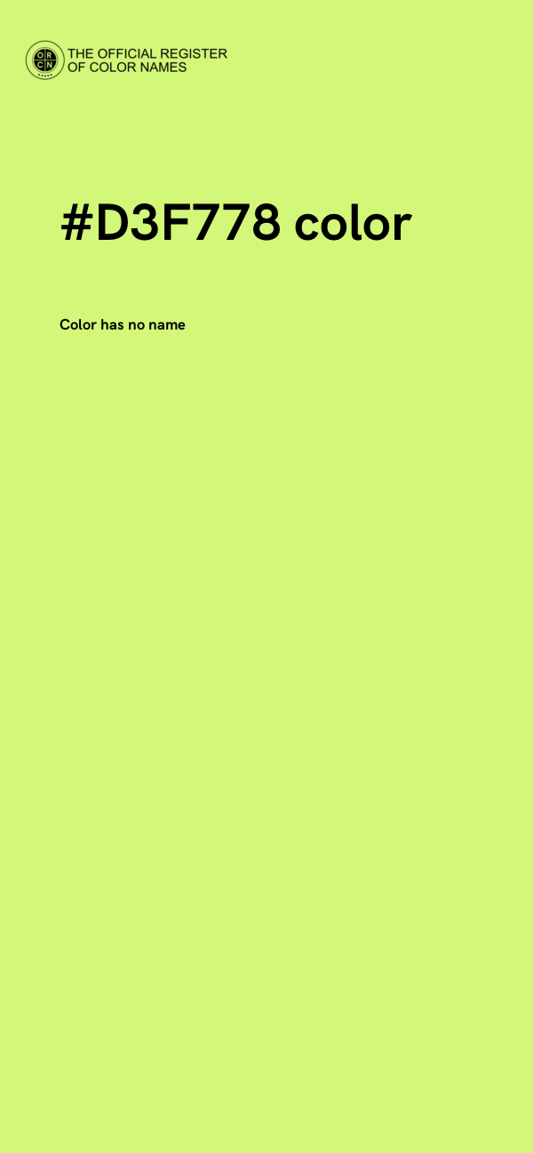 #D3F778 color image